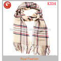 fashion style wholesale scarf shawl hot sale winter check tassel men scarf